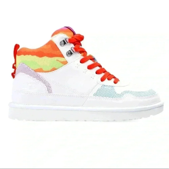 Ugg Highland Hi Cali Collage Sneaker Bootie Size 8 - Picture 2 of 7